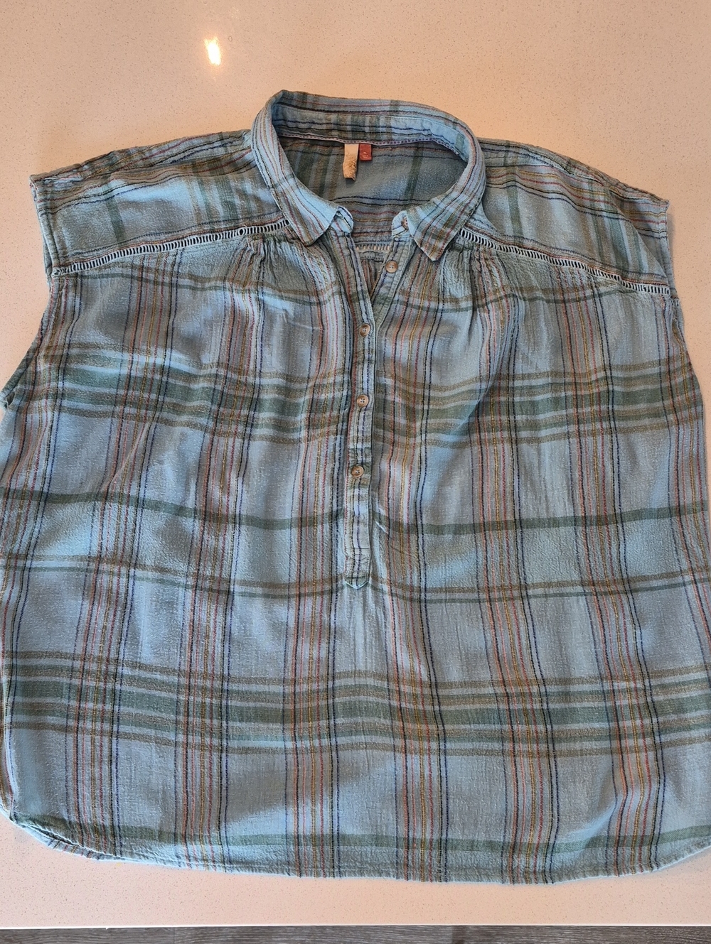 Anthropologie Pilcro Surf Shirt In Blue